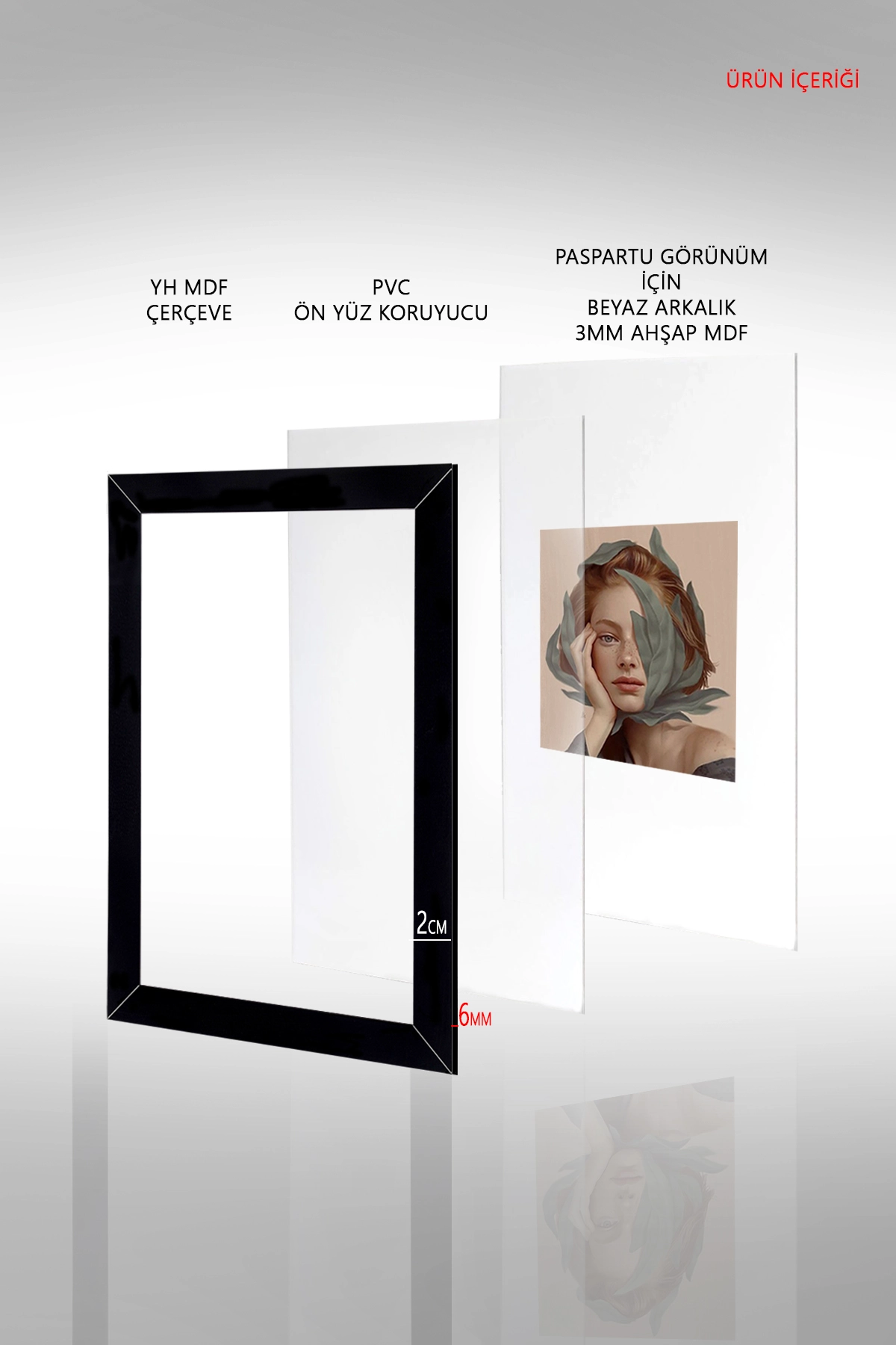 4 Adet 10x15 Çerçeve - İnce Çıtalı Çerçeve- 6mm Çerçeve Fotoğraf Çerçevesi