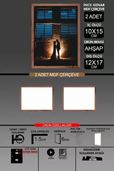  10x15 Çerçeve - İnce Çıtalı Çerçeve