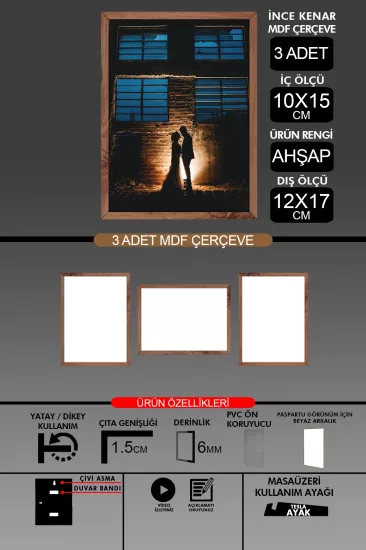  10x15 Çerçeve - İnce Çıtalı Çerçeve