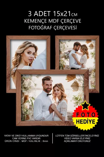  15x21 MDF ÇERÇEVE - DİKDÖRTGEN ÇERÇEVE