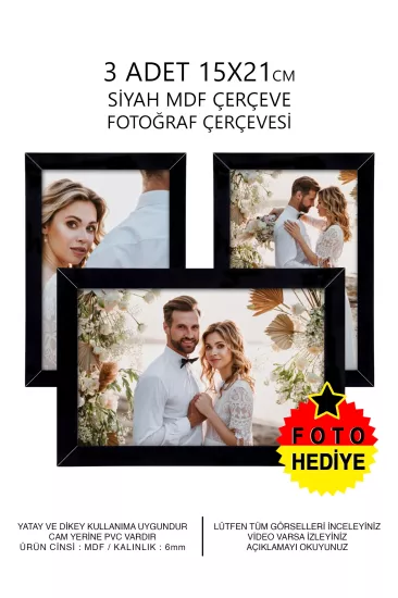  15x21 MDF ÇERÇEVE - DİKDÖRTGEN ÇERÇEVE