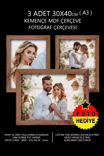 30x40 MDF ÇERÇEVE - DİKDÖRTGEN ÇERÇEVE