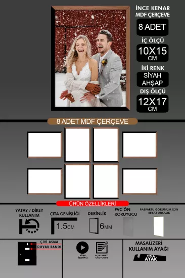  10x15 Çerçeve - İnce Çıtalı Çerçeve