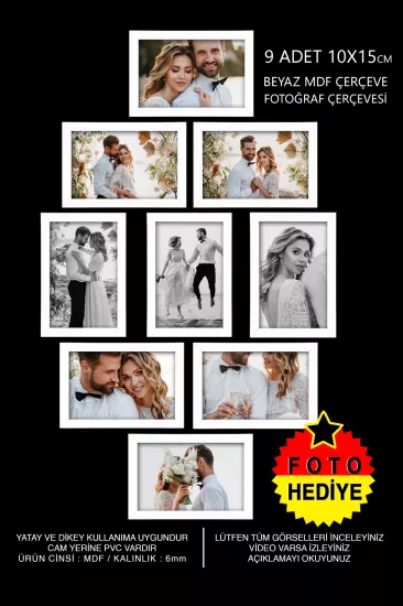  10x15 Çerçeve - Mini Mdf Çerçeve 